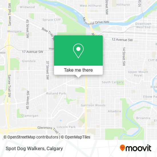 Spot Dog Walkers map