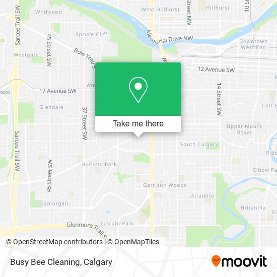 Busy Bee Cleaning map