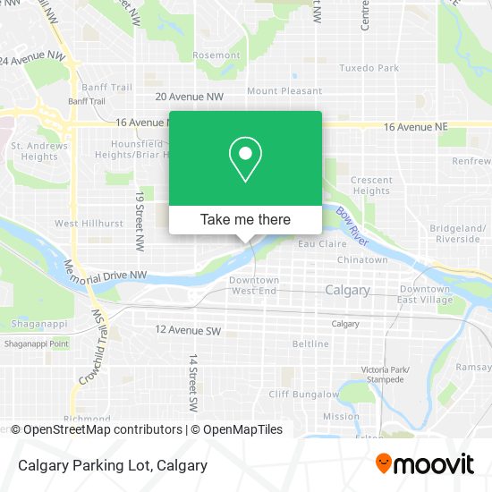 Calgary Parking Lot map