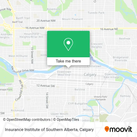 Insurance Institute of Southern Alberta map
