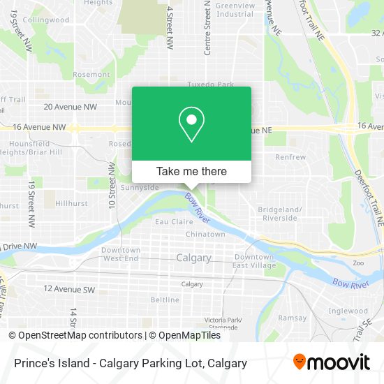 Prince's Island - Calgary Parking Lot plan