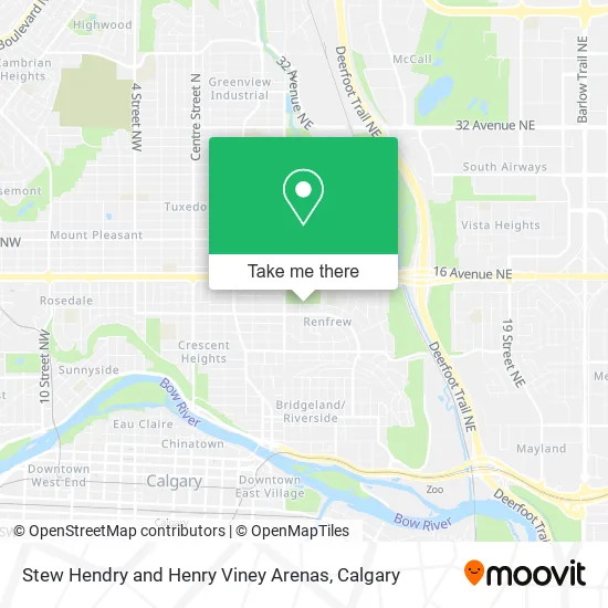 Stew Hendry and Henry Viney Arenas map