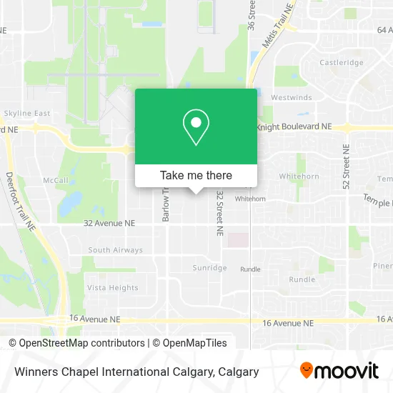 Winners Chapel International Calgary map