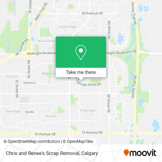 Chris and Renee's Scrap Removal map