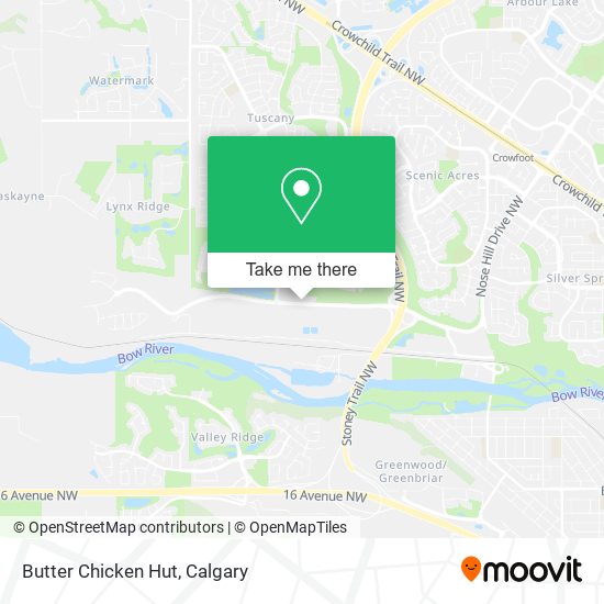 Butter Chicken Hut map