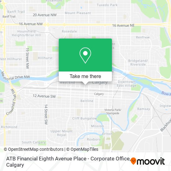 ATB Financial Eighth Avenue Place - Corporate Office map