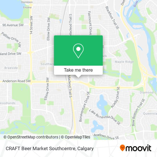 CRAFT Beer Market Southcentre map