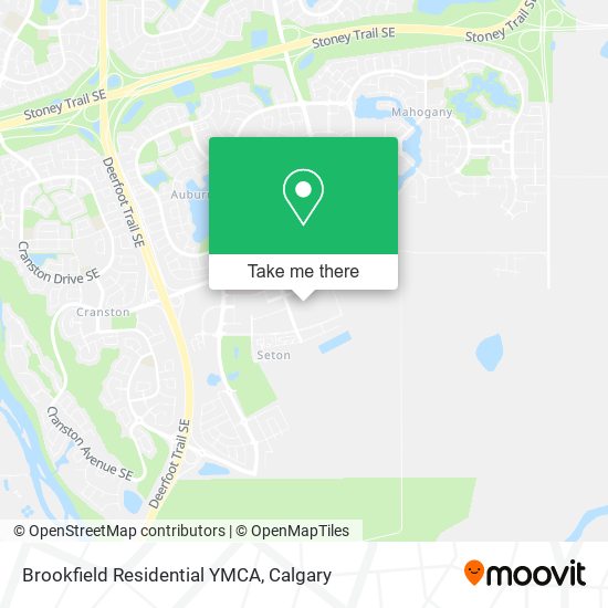 Brookfield Residential YMCA map