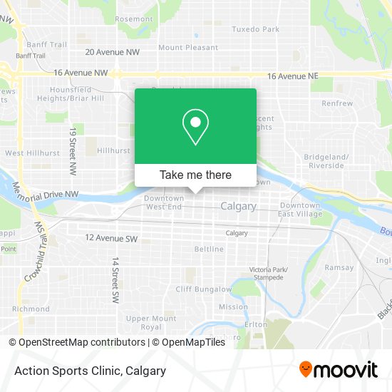 Action Sports Clinic map