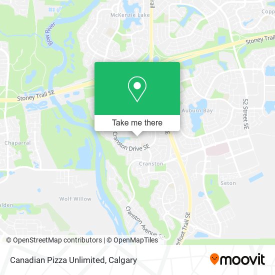 Canadian Pizza Unlimited map