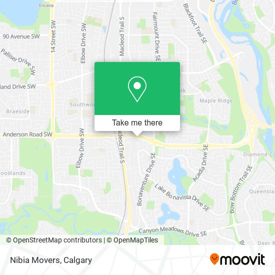 Nibia Movers map