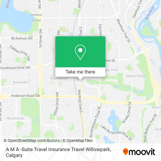 A M A -Suite Travel Insurance Travel Willowpark map