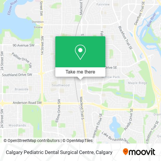 Calgary Pediatric Dental Surgical Centre map