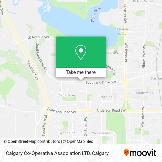 Calgary Co-Operative Association LTD map