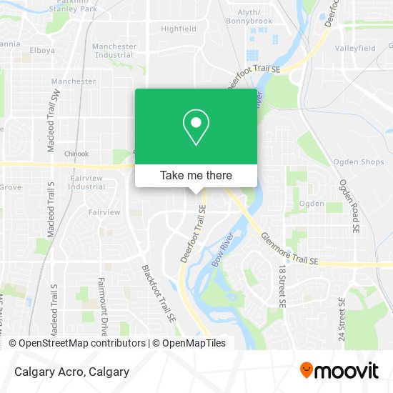 Calgary Acro map