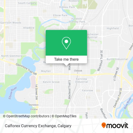 Calforex Currency Exchange map