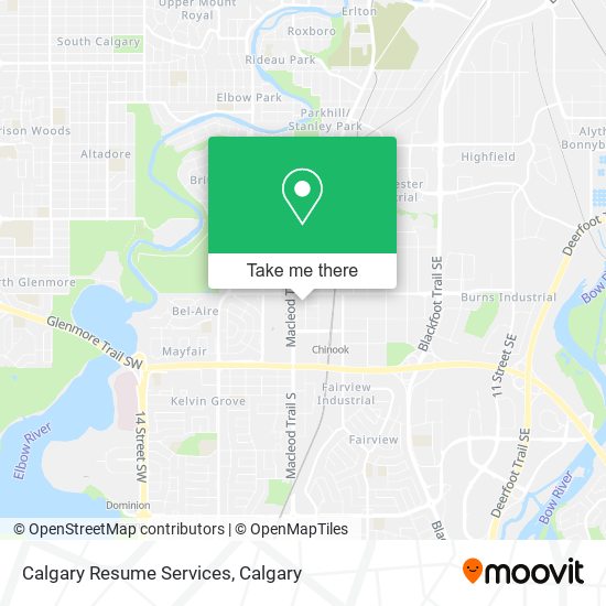 Calgary Resume Services map