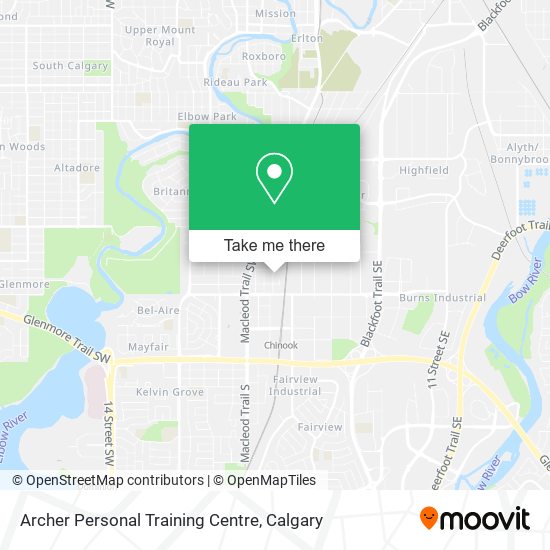 Archer Personal Training Centre map