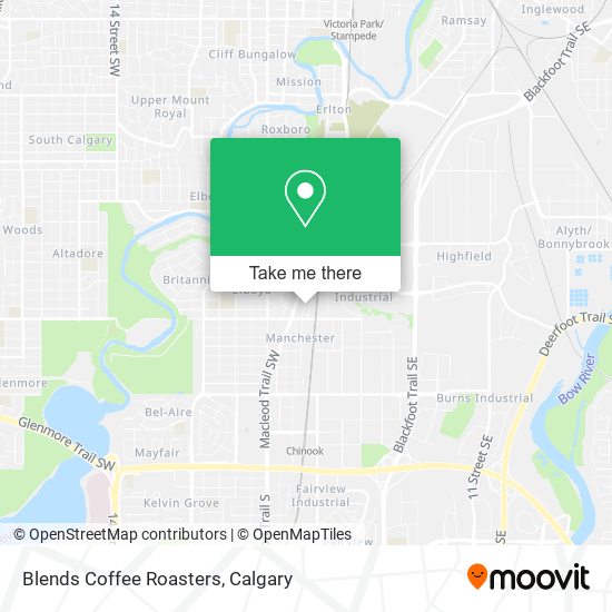 Blends Coffee Roasters map