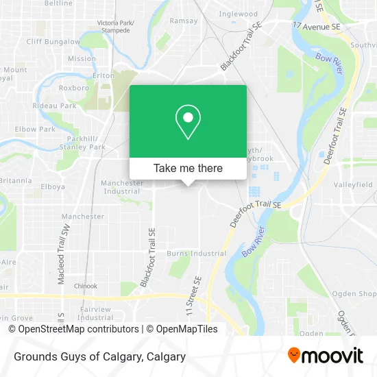 Grounds Guys of Calgary map