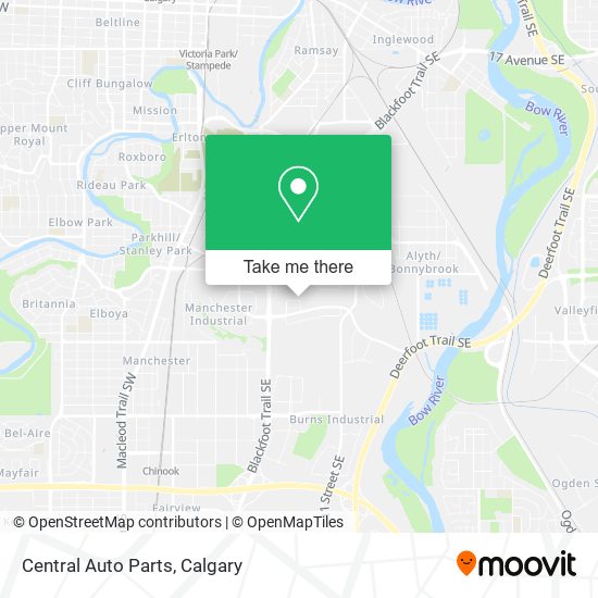 Central Auto Parts map