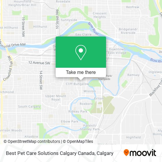 Best Pet Care Solutions Calgary Canada map