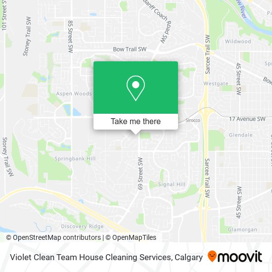 Violet Clean Team House Cleaning Services map