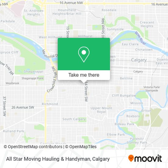 All Star Moving Hauling & Handyman map