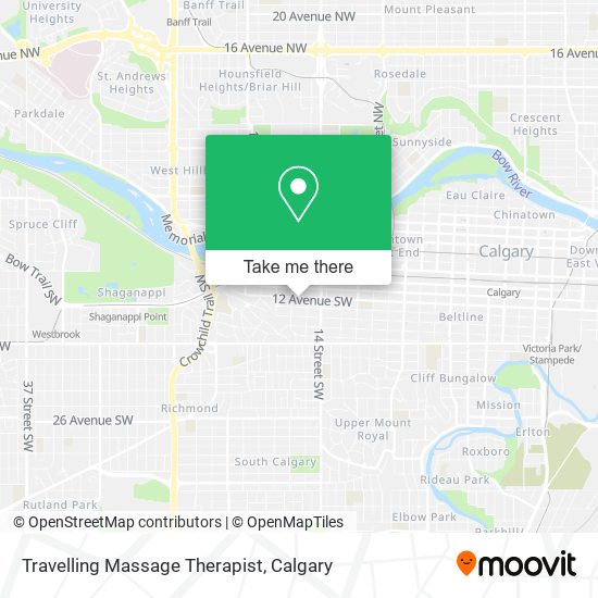 Travelling Massage Therapist map
