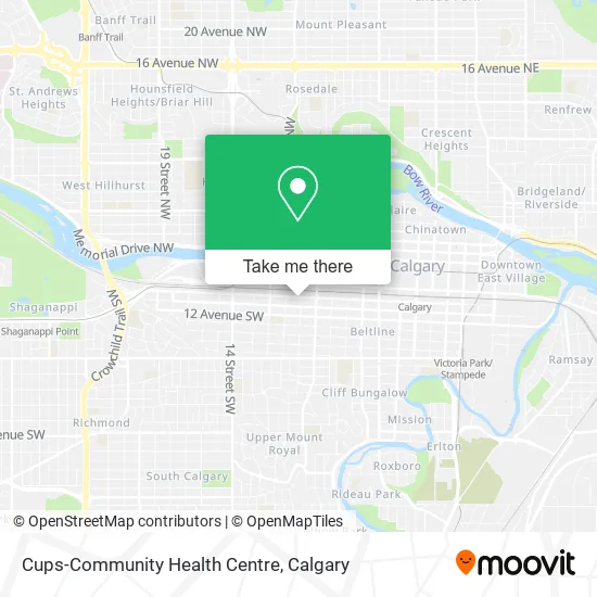 Cups-Community Health Centre map