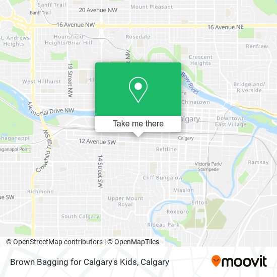 Brown Bagging for Calgary's Kids map