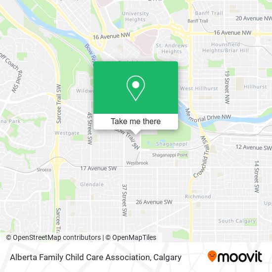 Alberta Family Child Care Association map