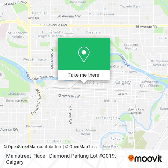 Mainstreet Place - Diamond Parking Lot #G019 plan