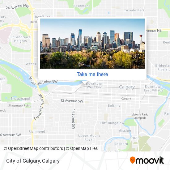 City of Calgary map