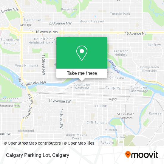 Calgary Parking Lot map