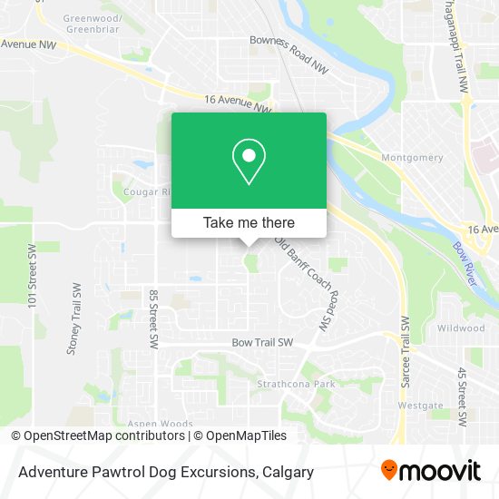Adventure Pawtrol Dog Excursions map