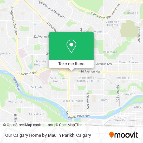 Our Calgary Home by Maulin Parikh map