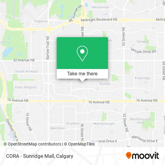 CORA - Sunridge Mall map