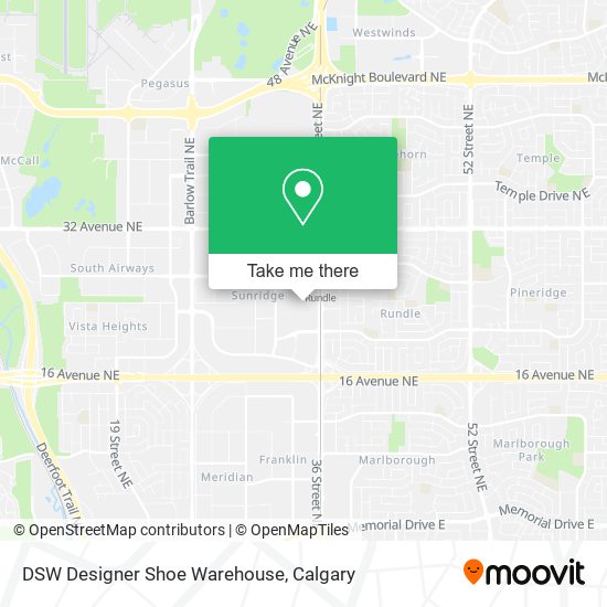 DSW Designer Shoe Warehouse map