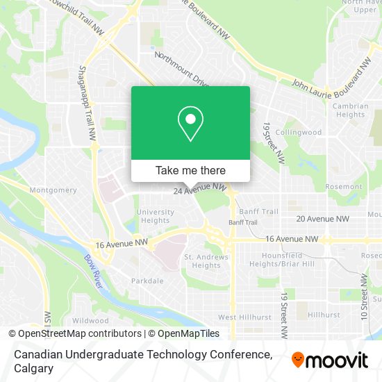 Canadian Undergraduate Technology Conference map