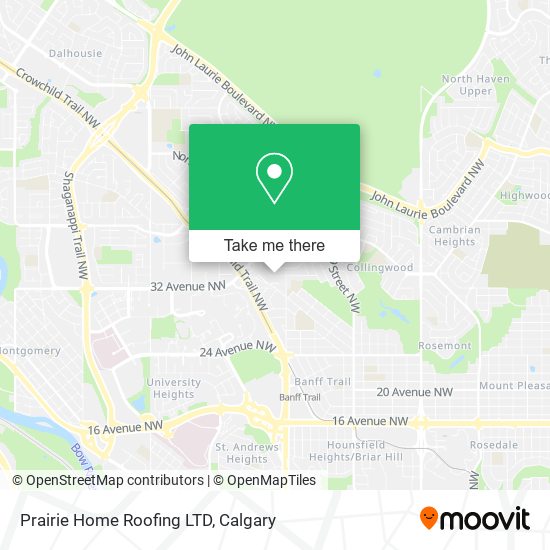 Prairie Home Roofing LTD map