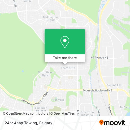 24hr Asap Towing map