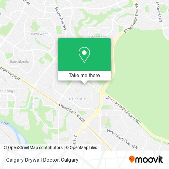Calgary Drywall Doctor map