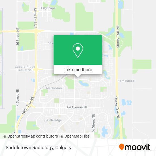 Saddletown Radiology map