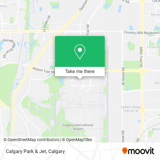 Calgary Park & Jet map