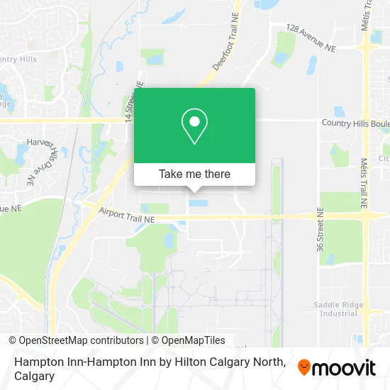 Hampton Inn-Hampton Inn by Hilton Calgary North map