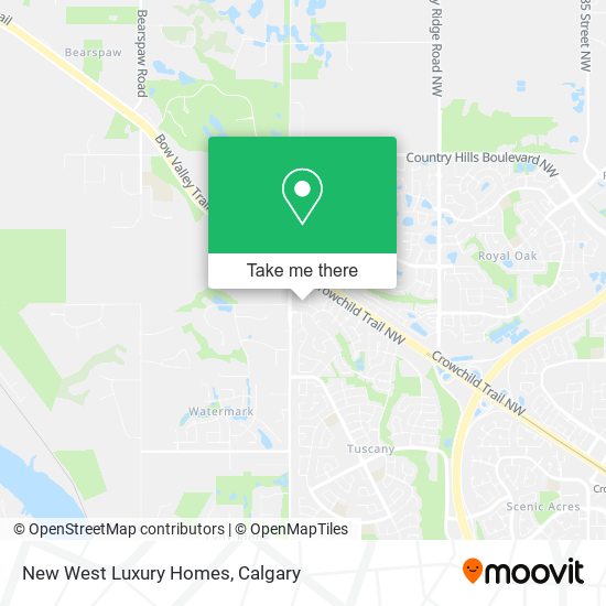 New West Luxury Homes map