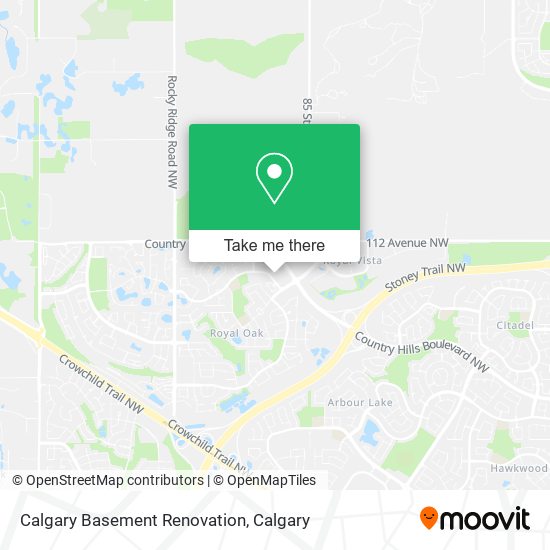 Calgary Basement Renovation map
