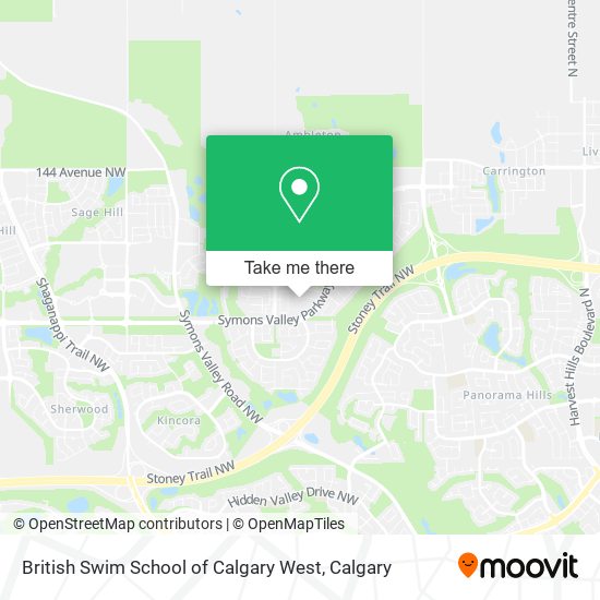 British Swim School of Calgary West map