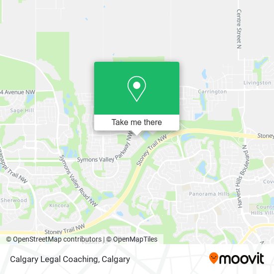 Calgary Legal Coaching map